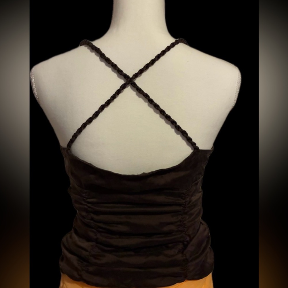 bebe Brown Ruched Camisole Top - Picture 2 of 4